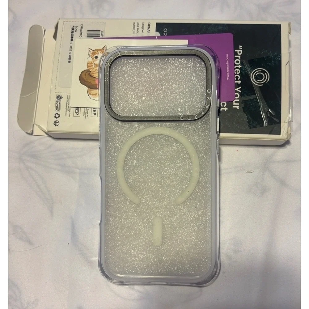 ORNARTO Air Case for iPhone 17 Pro Clear MagSafe Military‎ Grade Drop Protection